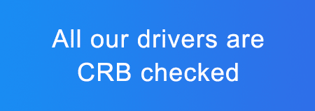 All our drivers are CRB checked